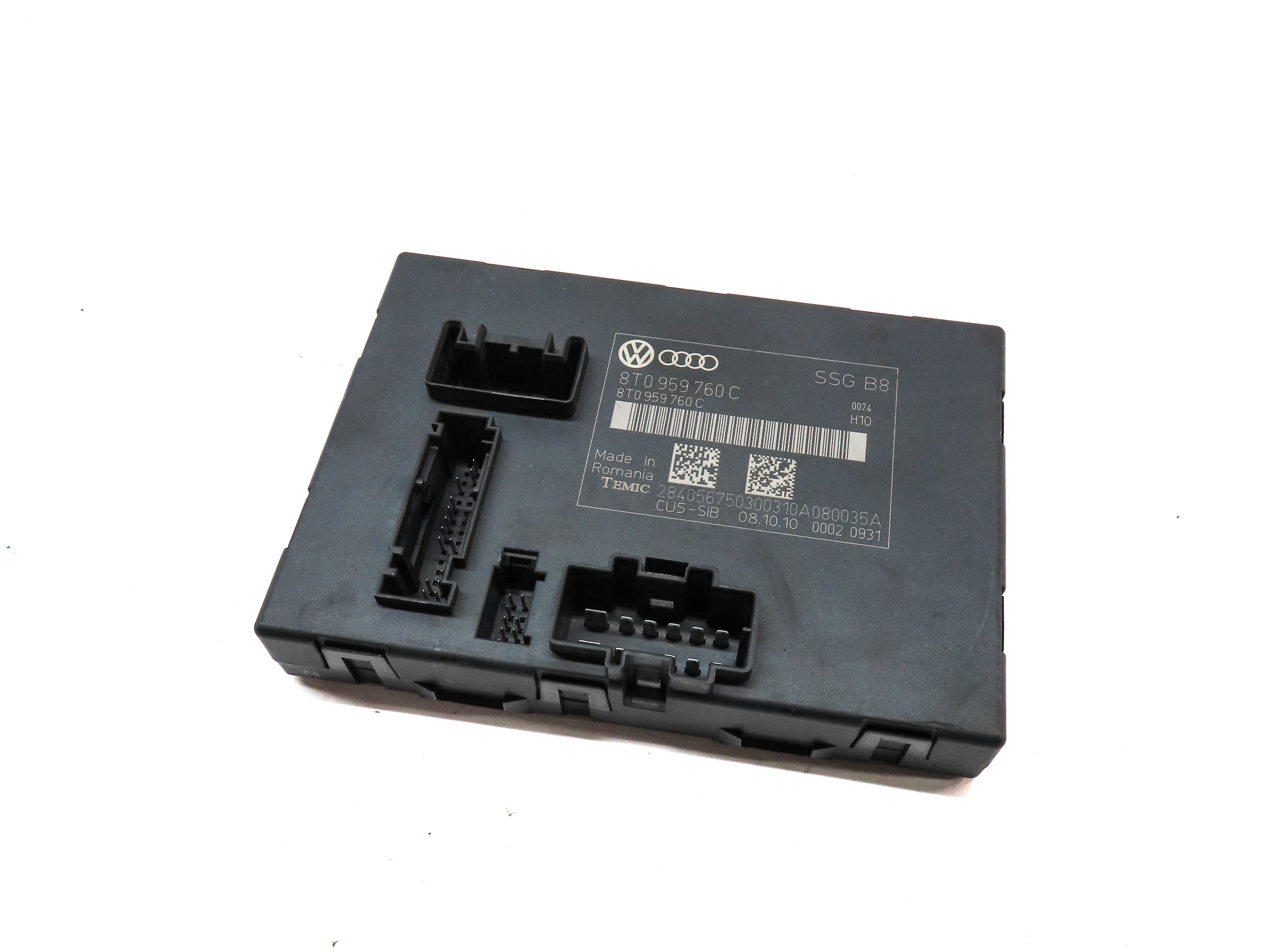 10-17 AUDI A5 B8 8T FRONT LEFT OR RIGHT MEMORY (NON SPORT) SEAT CONTROL MODULE — exact item pictured